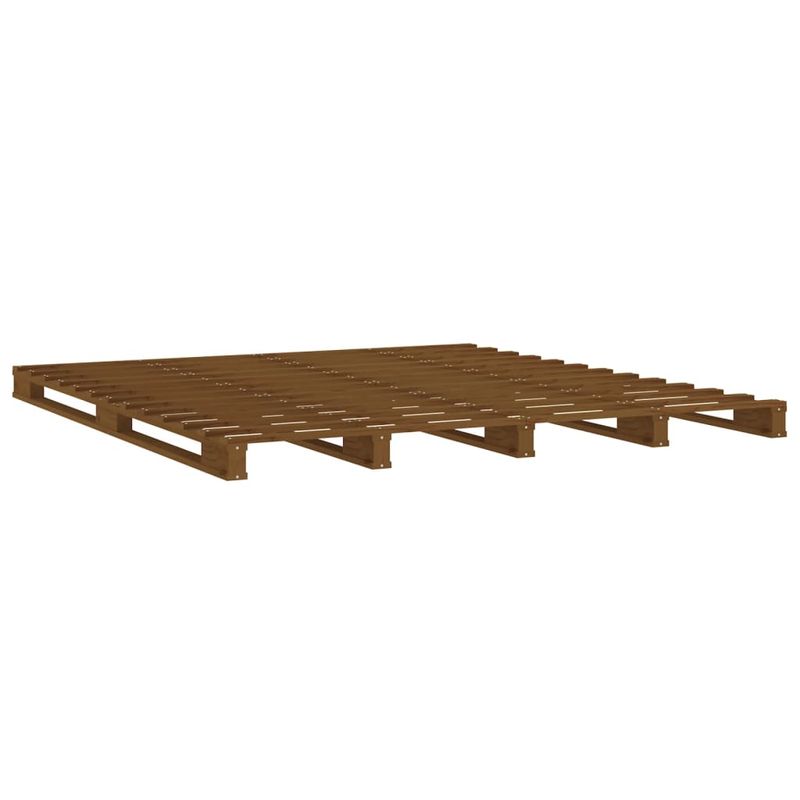 Casa si Gradina - Mobilier - Paturi si accesorii - Paturi - Pat din paleti, maro miere, 120x200 cm, lemn masiv de pin - Infinity.ro