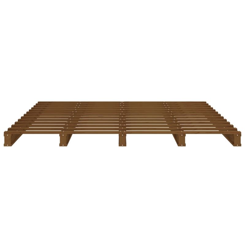 Casa si Gradina - Mobilier - Paturi si accesorii - Paturi - Pat din paleti, maro miere, 120x200 cm, lemn masiv de pin - Infinity.ro