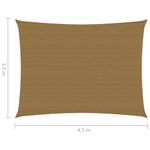 Casa si Gradina - Gradina si terasa - Umbrele si pavilioane - Umbrele - Panza dreptunghiulara pentru parasolar, gri taupe, 3,5x4,5 m, HDPE, 160 g/m² - Infinity.ro