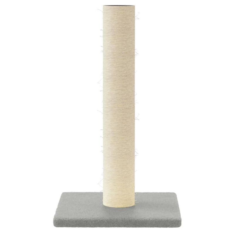 Petshop - Accesorii petshop - Jucarii animale - Ansambluri de joaca - Stalp de zgariere pentru pisici, gri deschis, 22x22x45 cm - Infinity.ro