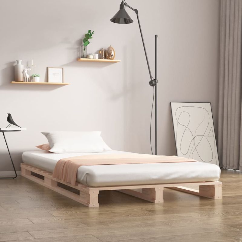 Casa si Gradina - Mobilier - Paturi si accesorii - Paturi - Pat din paleti, 90x200 cm, lemn masiv de pin - Infinity.ro