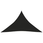 Casa si Gradina - Gradina si terasa - Umbrele si pavilioane - Umbrele - Panza parasolar din HDPE triunghiulara , negru, 3 x 3 x 4,2 m, HDPE, 160 g/m² - Infinity.ro