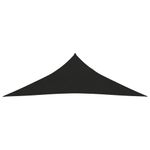Casa si Gradina - Gradina si terasa - Umbrele si pavilioane - Umbrele - Panza parasolar din HDPE triunghiulara , negru, 3 x 3 x 4,2 m, HDPE, 160 g/m² - Infinity.ro