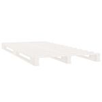 Casa si Gradina - Mobilier - Paturi si accesorii - Paturi - Pat din paleti, alb, 90x200 cm, lemn masiv de pin - Infinity.ro