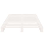 Casa si Gradina - Mobilier - Paturi si accesorii - Paturi - Pat din paleti, alb, 90x200 cm, lemn masiv de pin - Infinity.ro