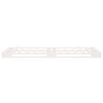 Casa si Gradina - Mobilier - Paturi si accesorii - Paturi - Pat din paleti, alb, 90x200 cm, lemn masiv de pin - Infinity.ro