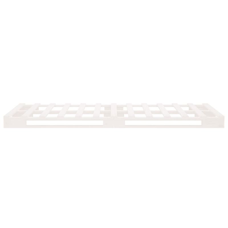 Casa si Gradina - Mobilier - Paturi si accesorii - Paturi - Pat din paleti, alb, 90x200 cm, lemn masiv de pin - Infinity.ro