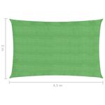 Casa si Gradina - Gradina si terasa - Umbrele si pavilioane - Umbrele - Panza dreptunghiulara pentru parasolar, verde deschis, 2x4,5 m, HDPE, 160 g/m² - Infinity.ro