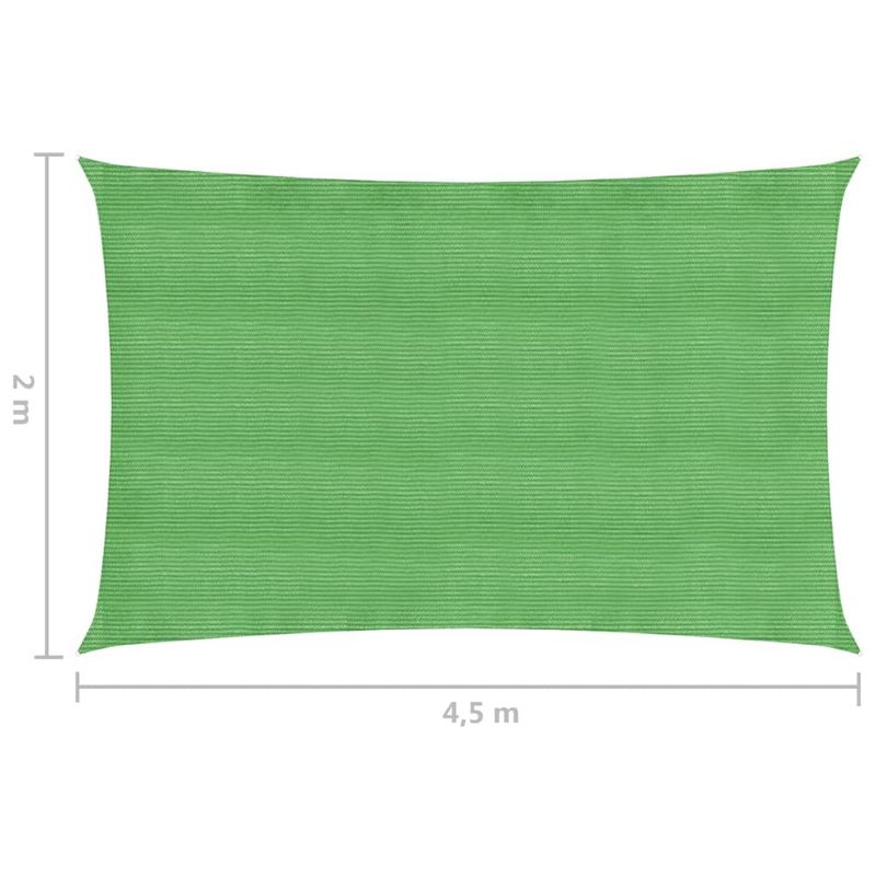 Casa si Gradina - Gradina si terasa - Umbrele si pavilioane - Umbrele - Panza dreptunghiulara pentru parasolar, verde deschis, 2x4,5 m, HDPE, 160 g/m² - Infinity.ro