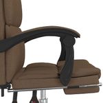 Casa si Gradina - Mobilier - Scaune si fotolii - Scaune - Fotoliu de birou rabatabil, maro, textil - Infinity.ro