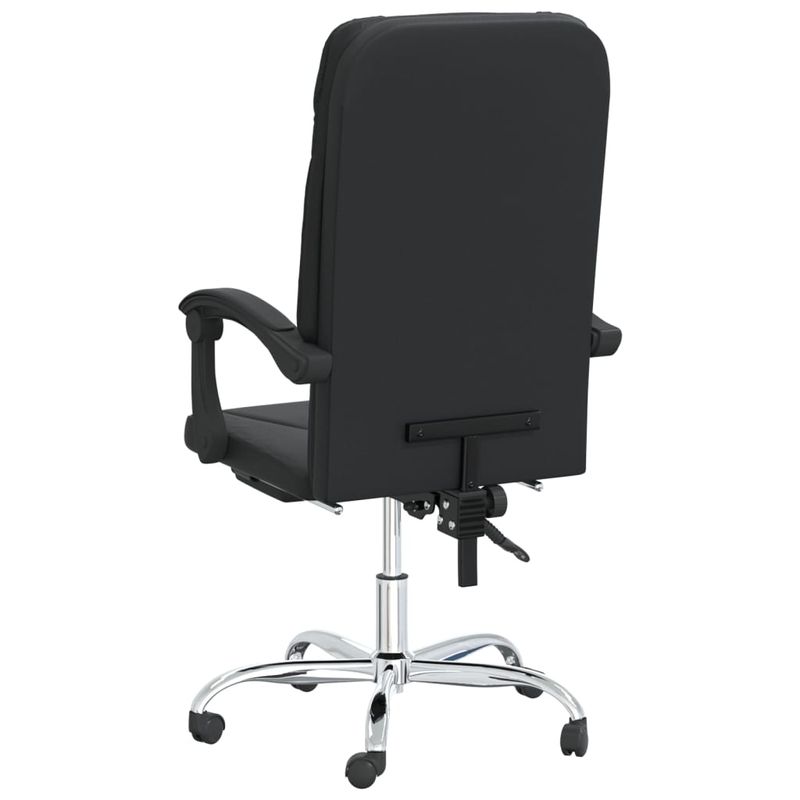Casa si Gradina - Mobilier - Scaune si fotolii - Scaune - Scaun de birou rabatabil, negru, piele ecologica - Infinity.ro