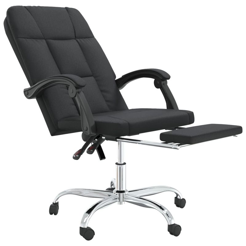 Casa si Gradina - Mobilier - Scaune si fotolii - Scaune - Scaun de birou rabatabil, negru, piele ecologica - Infinity.ro