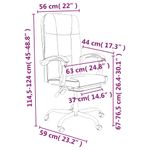 Casa si Gradina - Mobilier - Scaune si fotolii - Scaune - Scaun de birou rabatabil, negru, piele ecologica - Infinity.ro