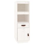 Casa si Gradina - Mobilier - Comode si corpuri - Corpuri bucatarie - Dulap inalt, alb, 34x40x108,5 cm, lemn masiv de pin - Infinity.ro