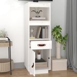 Casa si Gradina - Mobilier - Comode si corpuri - Corpuri bucatarie - Dulap inalt, alb, 34x40x108,5 cm, lemn masiv de pin - Infinity.ro