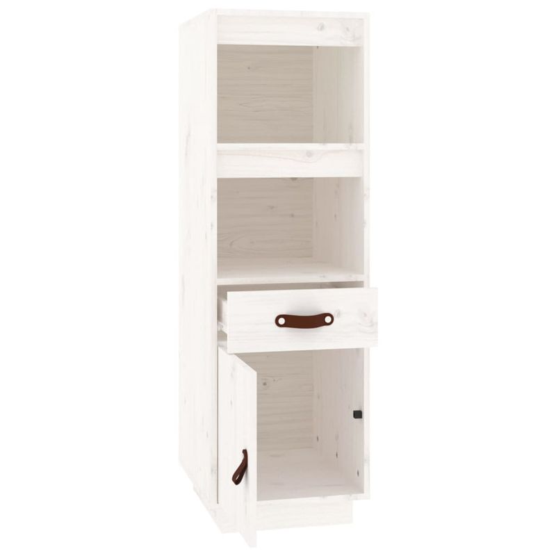 Casa si Gradina - Mobilier - Comode si corpuri - Corpuri bucatarie - Dulap inalt, alb, 34x40x108,5 cm, lemn masiv de pin - Infinity.ro