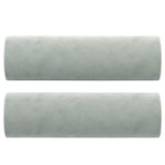Casa si Gradina - Textile si covoare - Perne si pilote - Perne decorative - Perne decorative, 2 buc., gri deschis, Ø15x50 cm, catifea - Infinity.ro