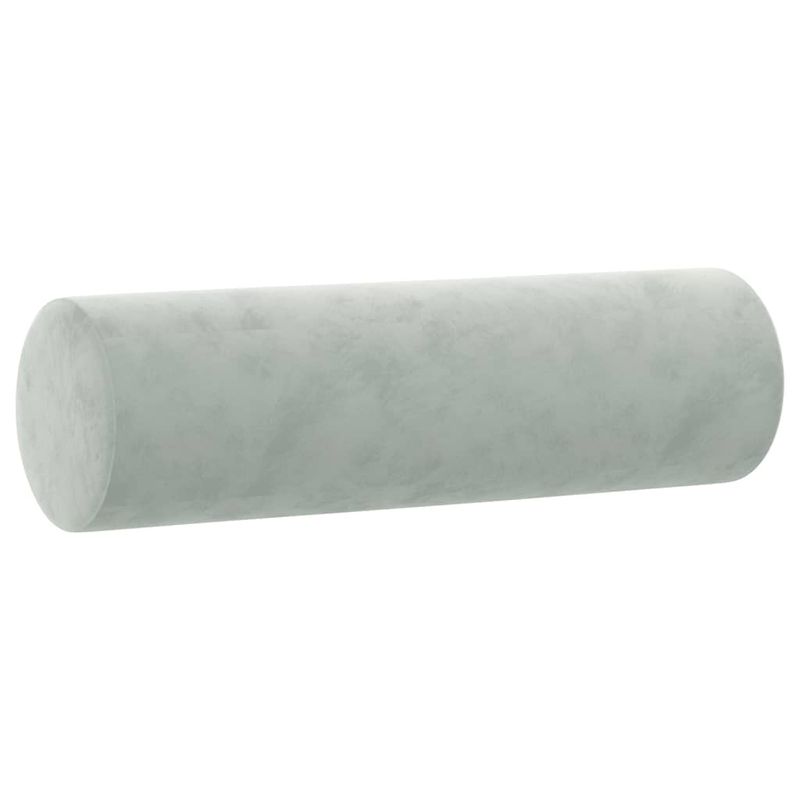 Casa si Gradina - Textile si covoare - Perne si pilote - Perne decorative - Perne decorative, 2 buc., gri deschis, Ø15x50 cm, catifea - Infinity.ro