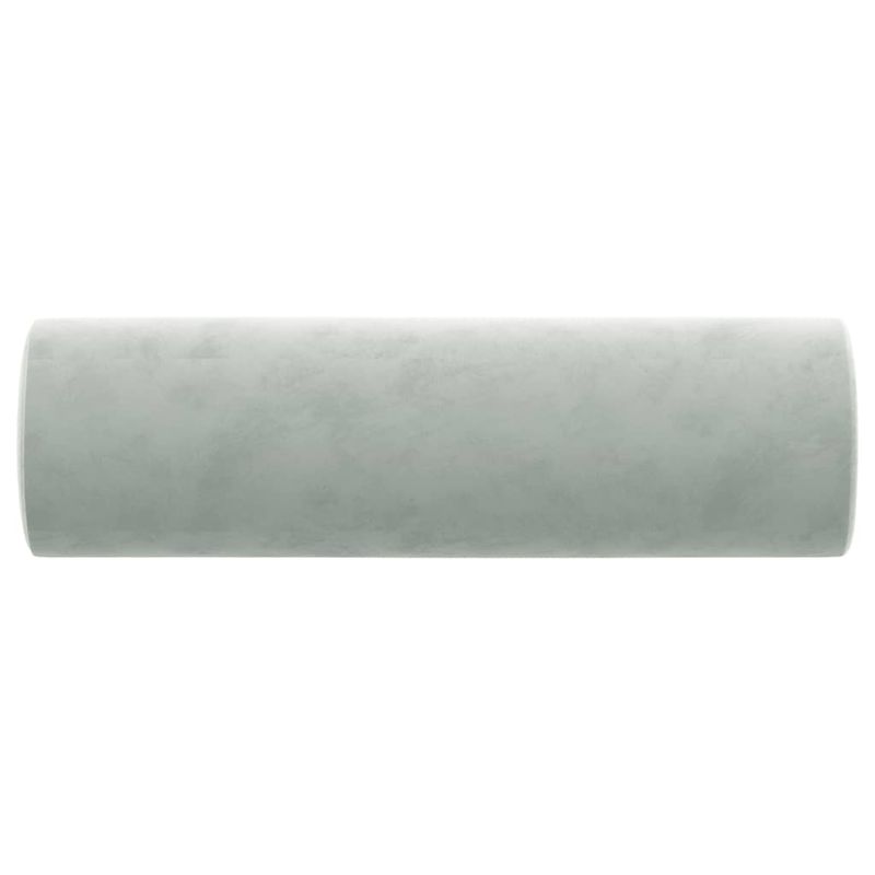 Casa si Gradina - Textile si covoare - Perne si pilote - Perne decorative - Perne decorative, 2 buc., gri deschis, Ø15x50 cm, catifea - Infinity.ro