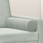 Casa si Gradina - Textile si covoare - Perne si pilote - Perne decorative - Perne decorative, 2 buc., gri deschis, Ø15x50 cm, catifea - Infinity.ro