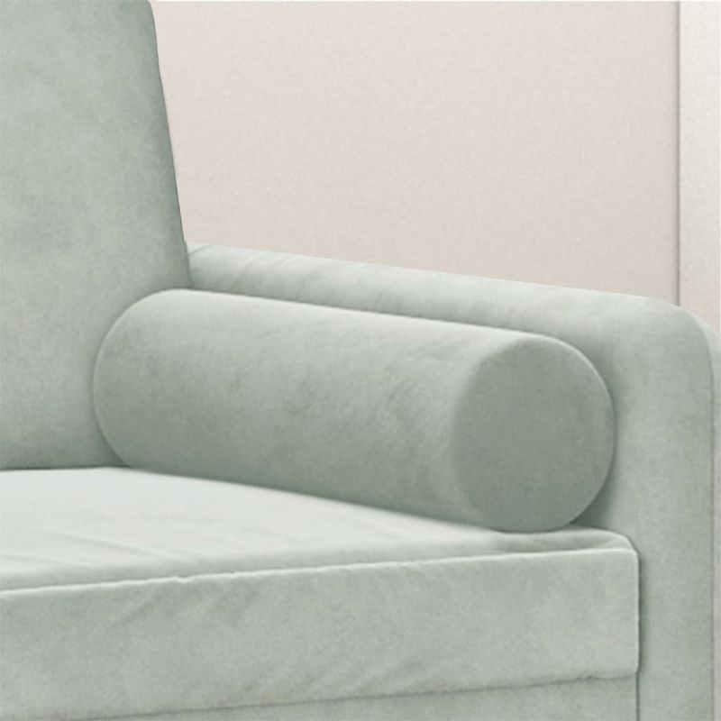 Casa si Gradina - Textile si covoare - Perne si pilote - Perne decorative - Perne decorative, 2 buc., gri deschis, Ø15x50 cm, catifea - Infinity.ro