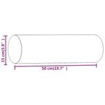 Casa si Gradina - Textile si covoare - Perne si pilote - Perne decorative - Perne decorative, 2 buc., gri deschis, Ø15x50 cm, catifea - Infinity.ro