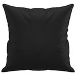 Casa si Gradina - Textile si covoare - Perne si pilote - Perne decorative - Perne decorative, 2 buc., negru, 40x40 cm, piele ecologica - Infinity.ro