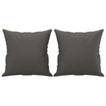 Casa si Gradina - Textile si covoare - Perne si pilote - Perne decorative - Perne decorative, 2 buc., gri, 40x40 cm, piele ecologica - Infinity.ro