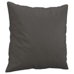 Casa si Gradina - Textile si covoare - Perne si pilote - Perne decorative - Perne decorative, 2 buc., gri, 40x40 cm, piele ecologica - Infinity.ro