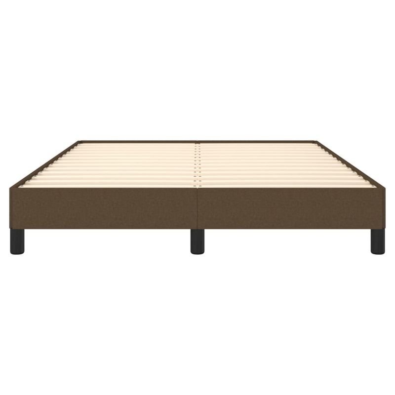 Casa si Gradina - Mobilier - Paturi si accesorii - Paturi - Cadru de pat, maro inchis, 140x190 cm, material textil - Infinity.ro