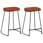 Casa si Gradina - Mobilier - Scaune si fotolii - Scaune - Scaune de bar Gavin 2 buc. 45x40x63 cm lemn masiv de mango - Infinity.ro