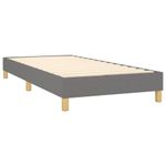 Casa si Gradina - Mobilier - Paturi si accesorii - Paturi - Cadru de pat box spring, gri inchis, 90x200 cm, textil, înălțime 25 cm - Infinity.ro