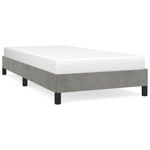 Casa si Gradina - Mobilier - Paturi si accesorii - Paturi - Cadru de pat, gri deschis, 80x200 cm, catifea - Infinity.ro
