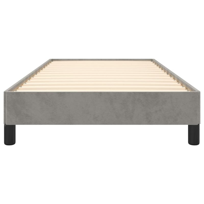 Casa si Gradina - Mobilier - Paturi si accesorii - Paturi - Cadru de pat, gri deschis, 80x200 cm, catifea - Infinity.ro