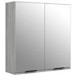Casa si Gradina - Mobilier - Seturi de mobilier - Seturi baie - Set dulapuri de baie, 3 piese, gri sonoma, lemn prelucrat - Infinity.ro