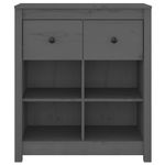 Casa si Gradina - Mobilier - Comode si corpuri - Comode - Servanta, gri, 70x35x80 cm, lemn masiv de pin - Infinity.ro