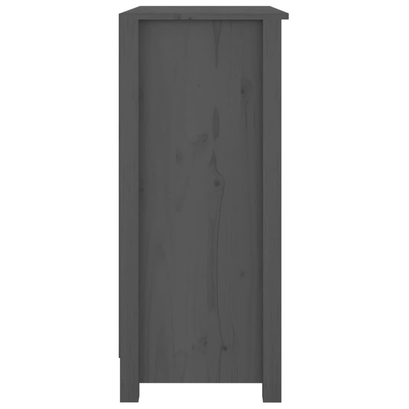 Casa si Gradina - Mobilier - Comode si corpuri - Comode - Servanta, gri, 70x35x80 cm, lemn masiv de pin - Infinity.ro