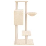 Petshop - Accesorii petshop - Jucarii animale - Ansambluri de joaca - Ansamblu de pisici cu stalpi din funie de sisal, crem, 108,5 cm - Infinity.ro