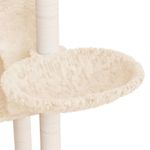 Petshop - Accesorii petshop - Jucarii animale - Ansambluri de joaca - Ansamblu de pisici cu stalpi din funie de sisal, crem, 108,5 cm - Infinity.ro
