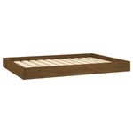 Petshop - Accesorii petshop - Culcusuri si custi - Culcusuri si saltele - Pat pentru caini, maro miere, 101,5x74x9 cm, lemn masiv pin - Infinity.ro