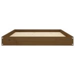 Petshop - Accesorii petshop - Culcusuri si custi - Culcusuri si saltele - Pat pentru caini, maro miere, 101,5x74x9 cm, lemn masiv pin - Infinity.ro