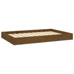 Petshop - Accesorii petshop - Culcusuri si custi - Culcusuri si saltele - Pat pentru caini, maro miere, 91,5x64x9 cm, lemn masiv de pin - Infinity.ro