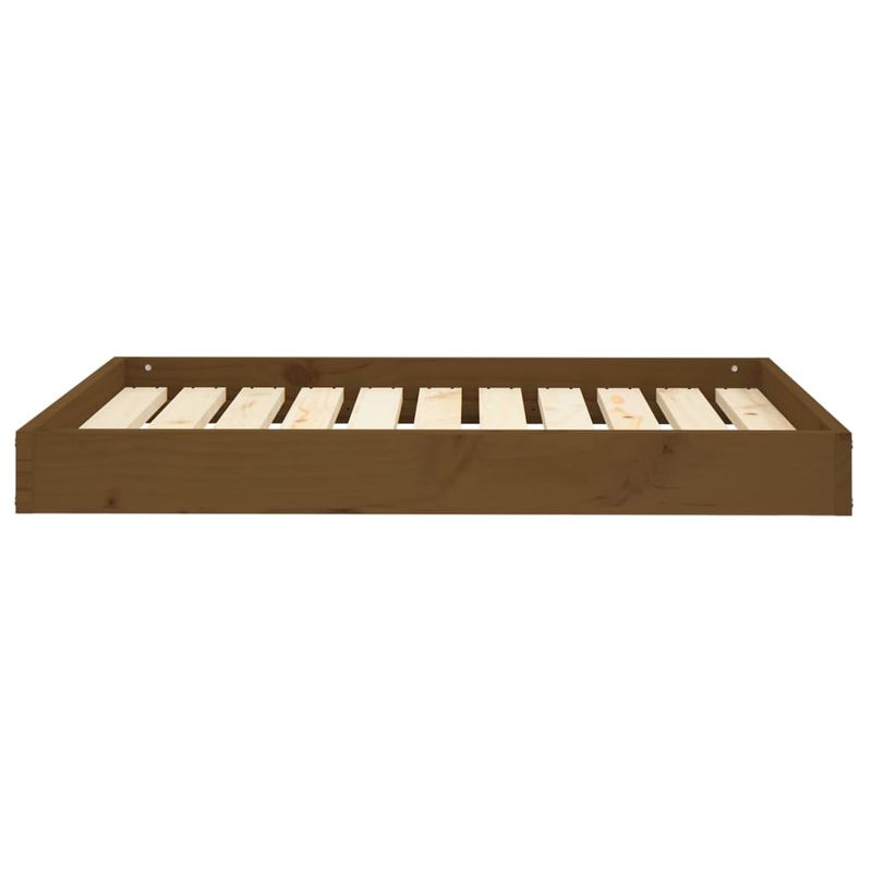 Petshop - Accesorii petshop - Culcusuri si custi - Culcusuri si saltele - Pat pentru caini, maro miere, 91,5x64x9 cm, lemn masiv de pin - Infinity.ro