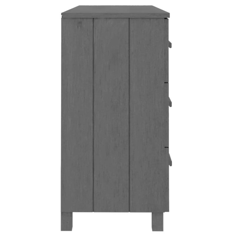 Casa si Gradina - Mobilier - Comode si corpuri - Comode - Servanta „HAMAR”, gri inchis, 113x40x80 cm, lemn masiv pin - Infinity.ro