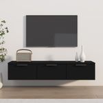 Casa si Gradina - Mobilier - Biblioteci si rafturi - Rafturi - Dulap de perete, negru, 102x30x20 cm, lemn prelucrat - Infinity.ro