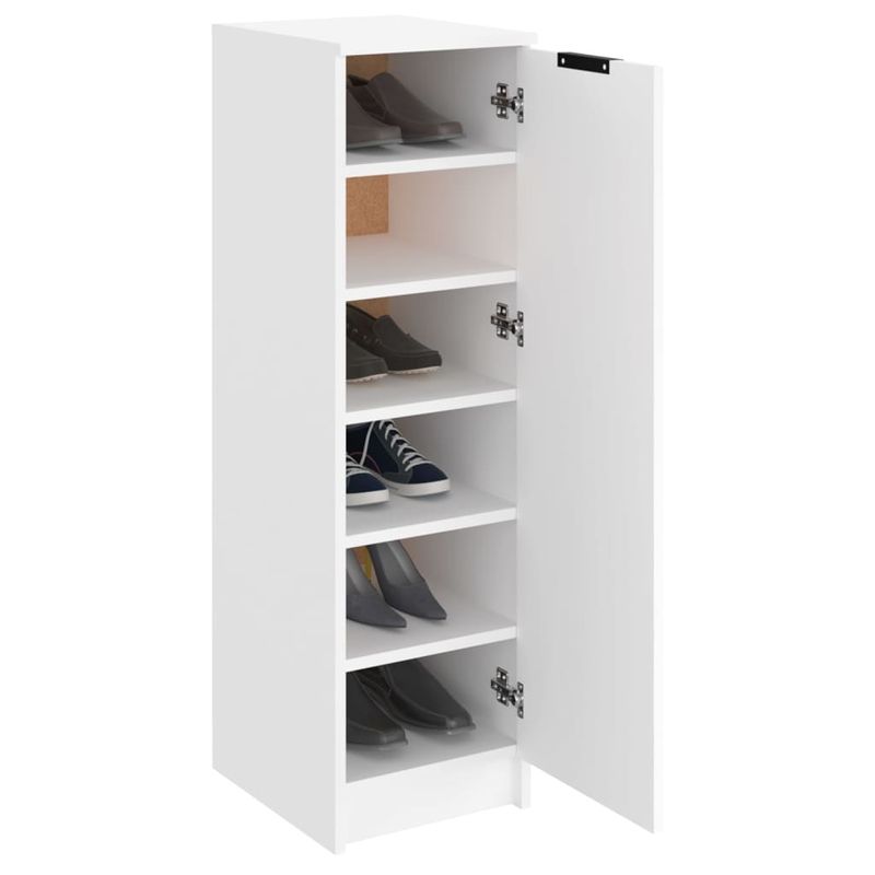 Casa si Gradina - Mobilier - Organizare si depozitare - Organizator incaltaminte - Pantofar, alb, 30x35x100 cm, lemn compozit - Infinity.ro