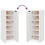 Casa si Gradina - Mobilier - Organizare si depozitare - Organizator incaltaminte - Pantofar, alb, 30x35x100 cm, lemn compozit - Infinity.ro