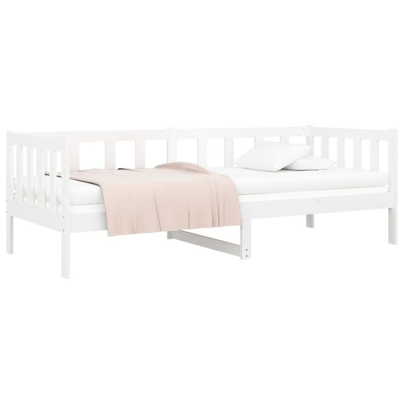 Casa si Gradina - Mobilier - Paturi si accesorii - Paturi - Pat de zi, alb, 90x190 cm, lemn masiv de pin - Infinity.ro