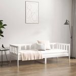 Casa si Gradina - Mobilier - Paturi si accesorii - Paturi - Pat de zi, alb, 90x190 cm, lemn masiv de pin - Infinity.ro