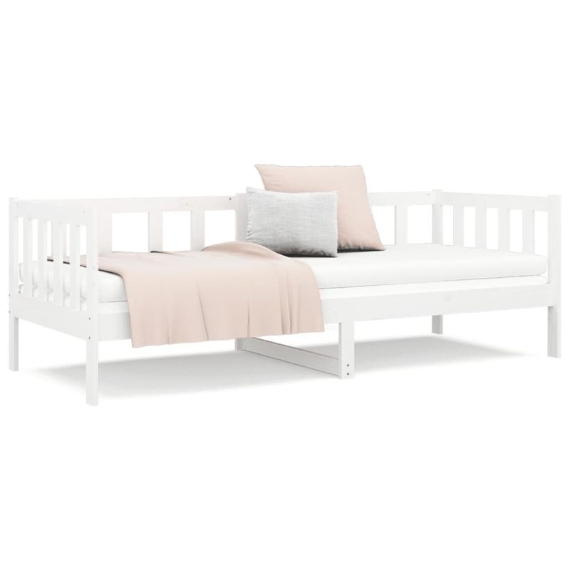 Casa si Gradina - Mobilier - Paturi si accesorii - Paturi - Pat de zi, alb, 90x190 cm, lemn masiv de pin - Infinity.ro
